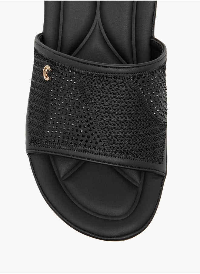 Le Confort Women Embellished Slip-On Sandals with Wedge Heels  - Image 5