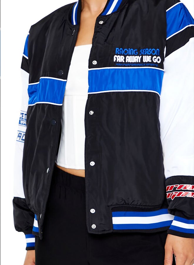 FOREVER 21 Racing Colorblock Bomber Jacket  - Image 3