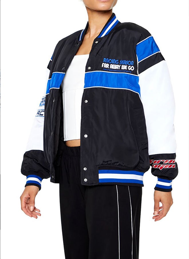 FOREVER 21 Racing Colorblock Bomber Jacket  - Image 4