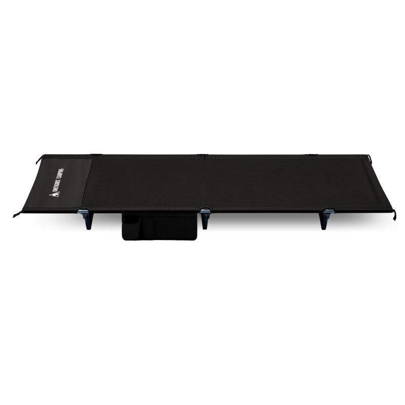 ONETIGRIS SUPRAGRIS Camping Cot, Support Up to 400lbs, Lightweight Comfortable Folding Bed for Camping, Hiking, Backpacking, Travel, Car Trips, Office Nap (Black) - Image 2