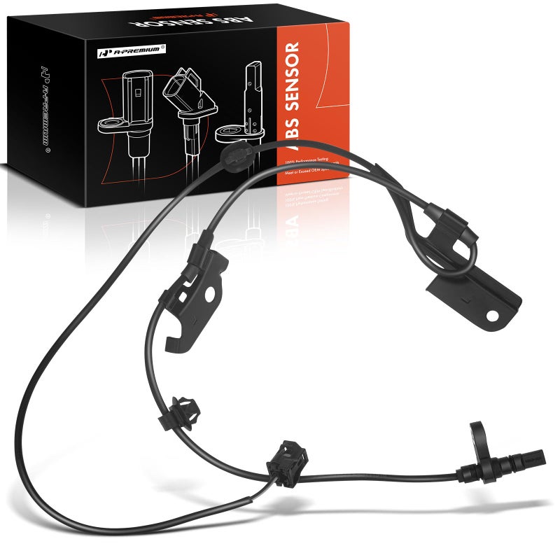 A-Premium حساس سرعة العجلات الأمامية اليسرى من A-Premium - متوافق مع طرازات تويوتا - RAV4 2006 2007 2008 2009 2010 2011 2012، سيارة رياضية متعددة الاستخدامات - جانب السائق الأمامي، بديل 89543-42050، 8954342050 - Image 1