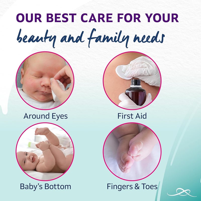 Lil-Lets Baby Cotton Wool Oval Pads - 50 Count, Certified Organic 100% Pure Cotton, Soft and Absorbent for Newborns - Image 4