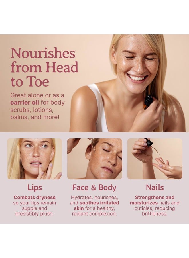 Bella Terra Oils NEW Maracuja Oil (Passion Fruit). 8oz. Cold-pressed. Unrefined. Organic. 100% Pure. Non-GMO. Hexane-free. Fights Wrinkles. Softens Hair. Natural Moisturizer. For Hair, Skin, Beard, Stretch Marks. - Image 5