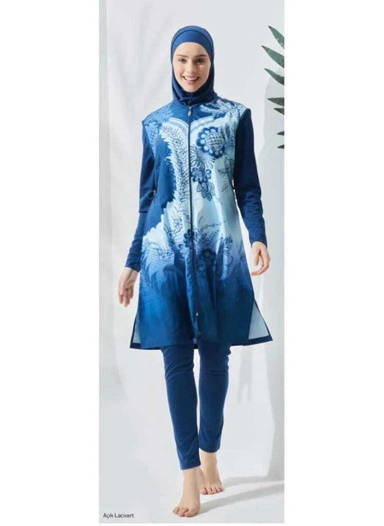 Seamay 1001 Navy Blue Hijab Swimsuit