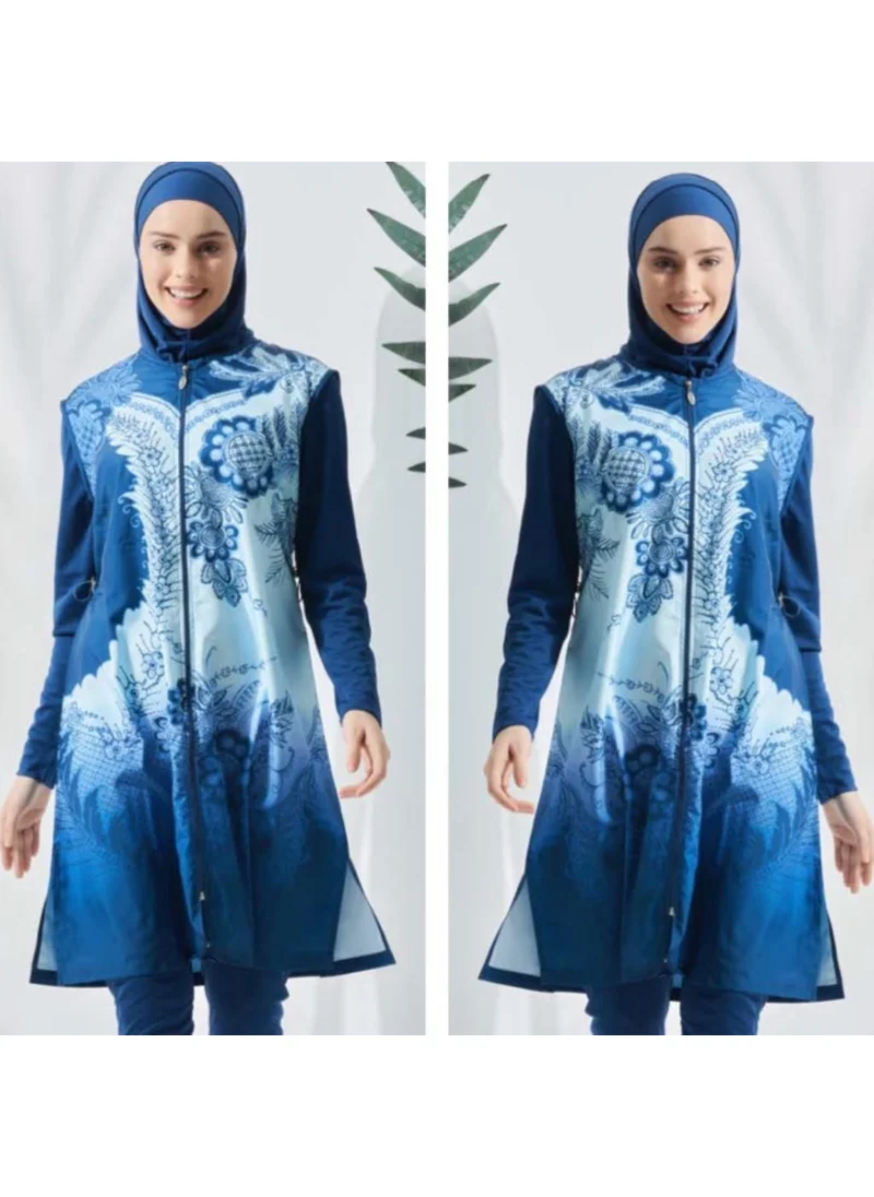 Seamay 1001 Navy Blue Hijab Swimsuit