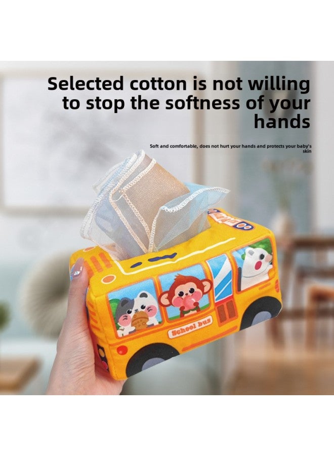 Explosions Tear-free Tissue Box Toy Baby Ring Paper Cloth 3-12 Months Baby Toy Can Bite-Specifications: E-commerce Box V  - Image 3