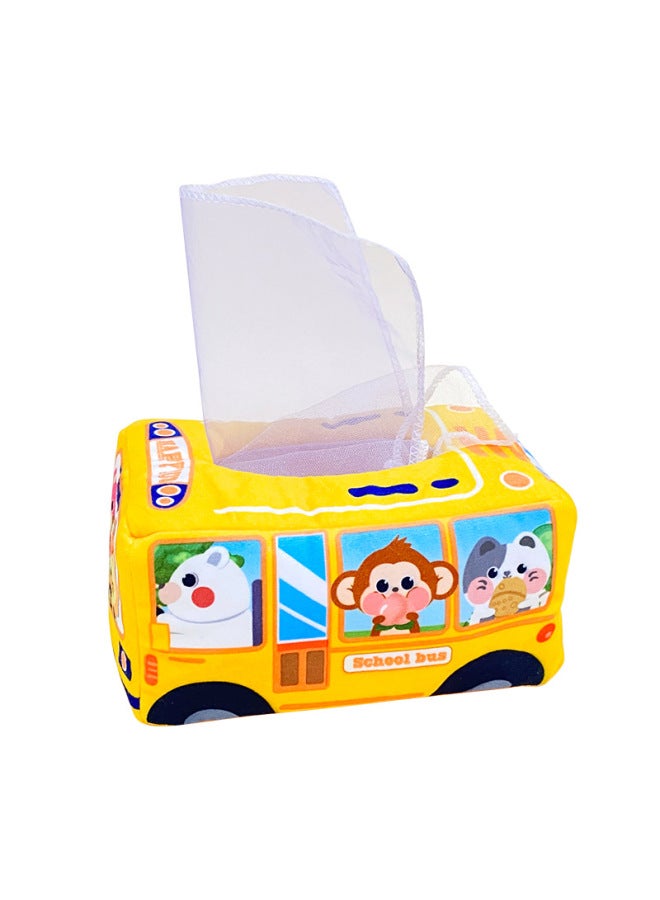 Explosions Tear-free Tissue Box Toy Baby Ring Paper Cloth 3-12 Months Baby Toy Can Bite-Specifications: E-commerce Box V  - Image 5