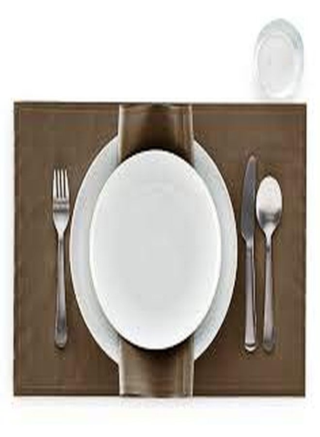 MY DRAP Washable and Reuseable Cloth Placemat - 17.7 x 12.6 in (12 Per Roll, Cotton Taupe) - Image 3
