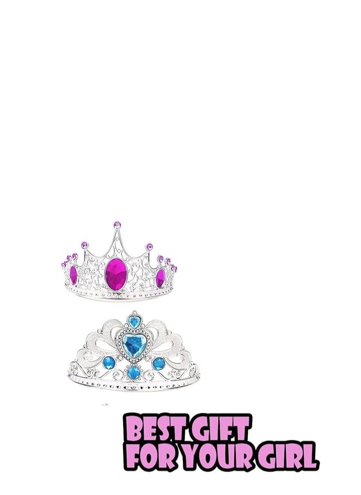 Princess Dress Up Toys u0026 Jewelry Boutique,  Princess Costumes Set incl Color Skirts, Shoes, Crowns, Princess Accessories, Girls Role Play Set Gift for 3 4 5 6 Year old Girl Toddler  - Image 2