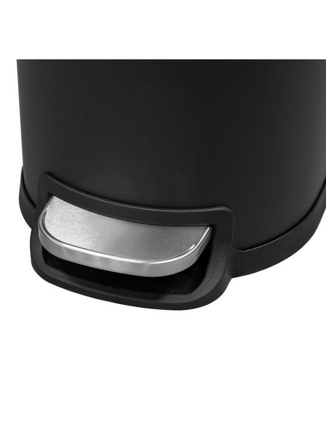 بلاك اند ديكر سلة مهملات بدواسة رفيعة على شكل حرف D، سوداء، 10 لتر، 61524 - Image 4