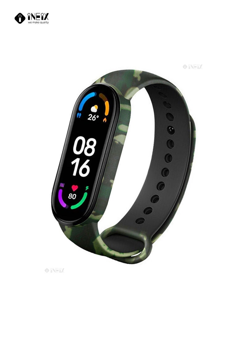 INEIX Soft Silicone Replacement Strap For Xiaomi Mi Band 6  - Image 3
