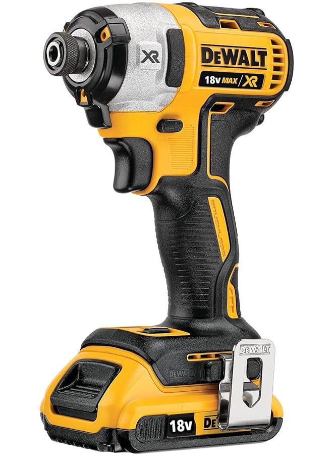 DEWALT 18V Brushless Impact Driver 205Nm Torque With 3 Speed For Fastenings In Wood Concrete And Metal 2X2.0Ah Li Ion Battery With Kitbox Yellow Black Dcf887D2 Gb 3 Year - Image 1