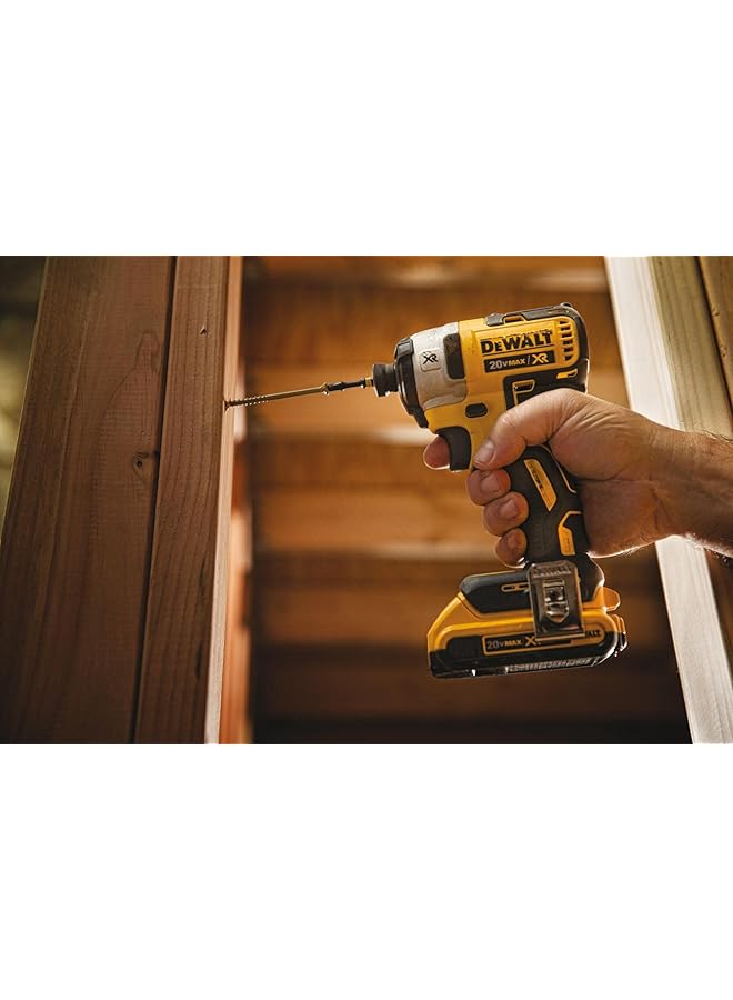 DEWALT 18V Brushless Impact Driver 205Nm Torque With 3 Speed For Fastenings In Wood Concrete And Metal 2X2.0Ah Li Ion Battery With Kitbox Yellow Black Dcf887D2 Gb 3 Year - Image 5