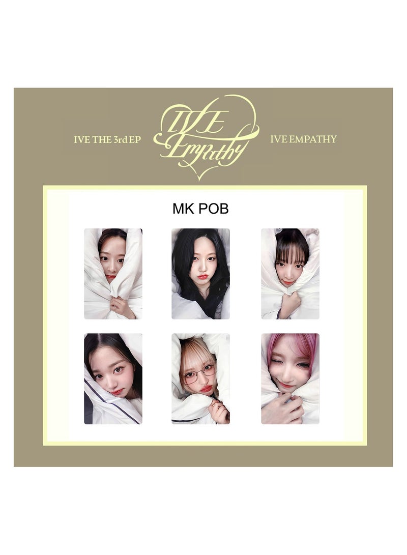 NIBEMINENT 6 Pcs Kpop IVE - Empathy Lomo Cards Card For Fans Collection Gifts