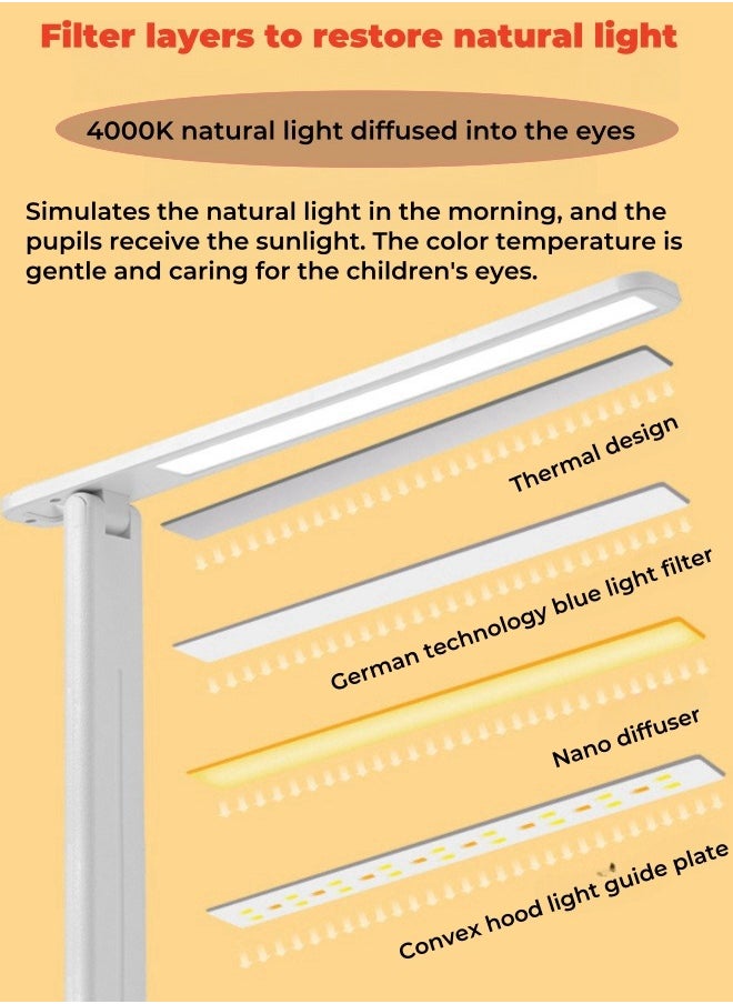 XiuWoo - Led Folding Table Lamp Eye Protection Bedside Lamp Usb Plug-in Night Light Bedroom Dormitory Reading Lamp - Image 1