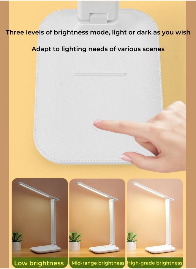 XiuWoo - Led Folding Table Lamp Eye Protection Bedside Lamp Usb Plug-in Night Light Bedroom Dormitory Reading Lamp - Image 1