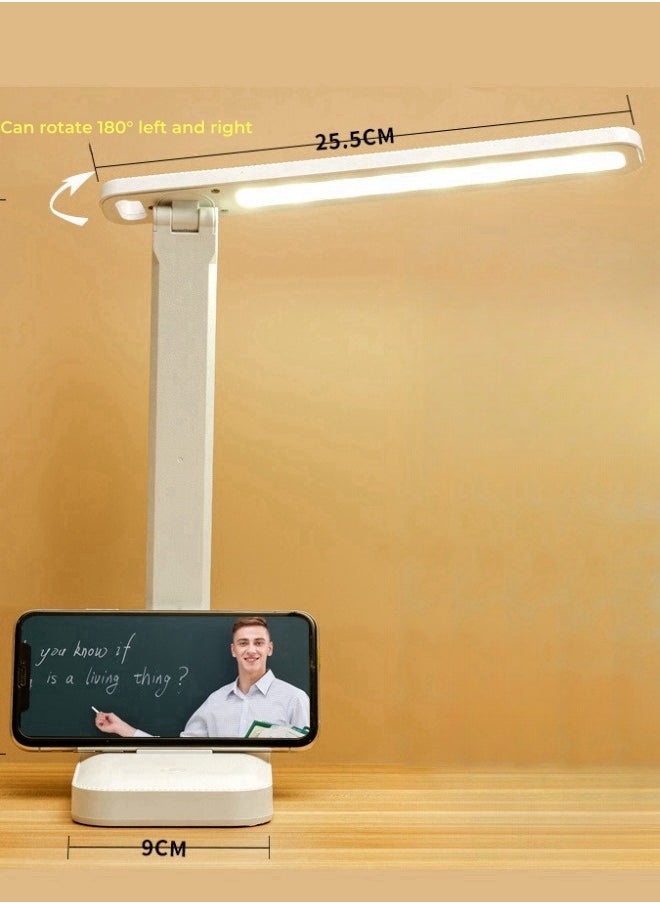 XiuWoo - Led Folding Table Lamp Eye Protection Bedside Lamp Usb Plug-in Night Light Bedroom Dormitory Reading Lamp - Image 1