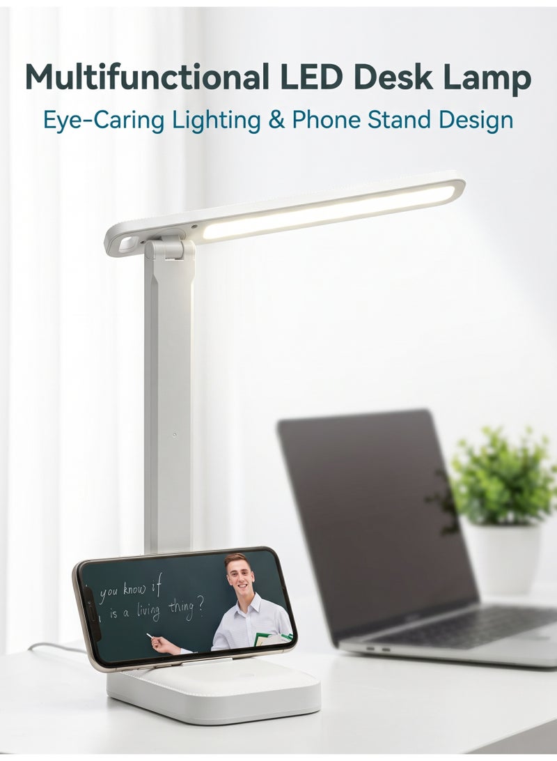 XiuWoo Led مصباح طاولة قابل للطي حماية العين أباجورة USB المكونات في ضوء الليل غرفة نوم مصباح القراءة عنبر - Image 1