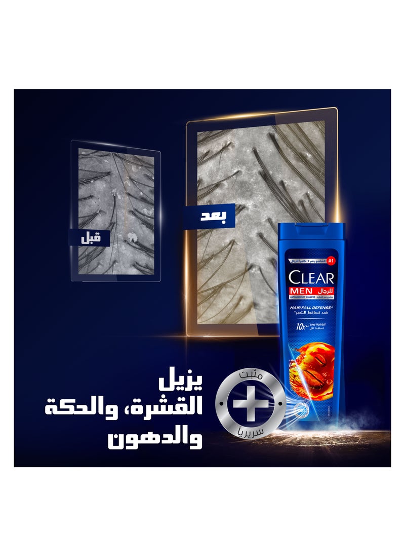 CLEAR - Men Anti-dandruff Shampoo Hair Fall Defense, 10X less Hair Fall with Ultra Performance Formula, 360ML - Image 1