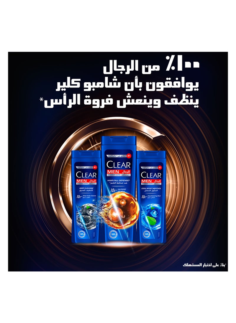 CLEAR - Men Anti-dandruff Shampoo Hair Fall Defense, 10X less Hair Fall with Ultra Performance Formula, 360ML - Image 1