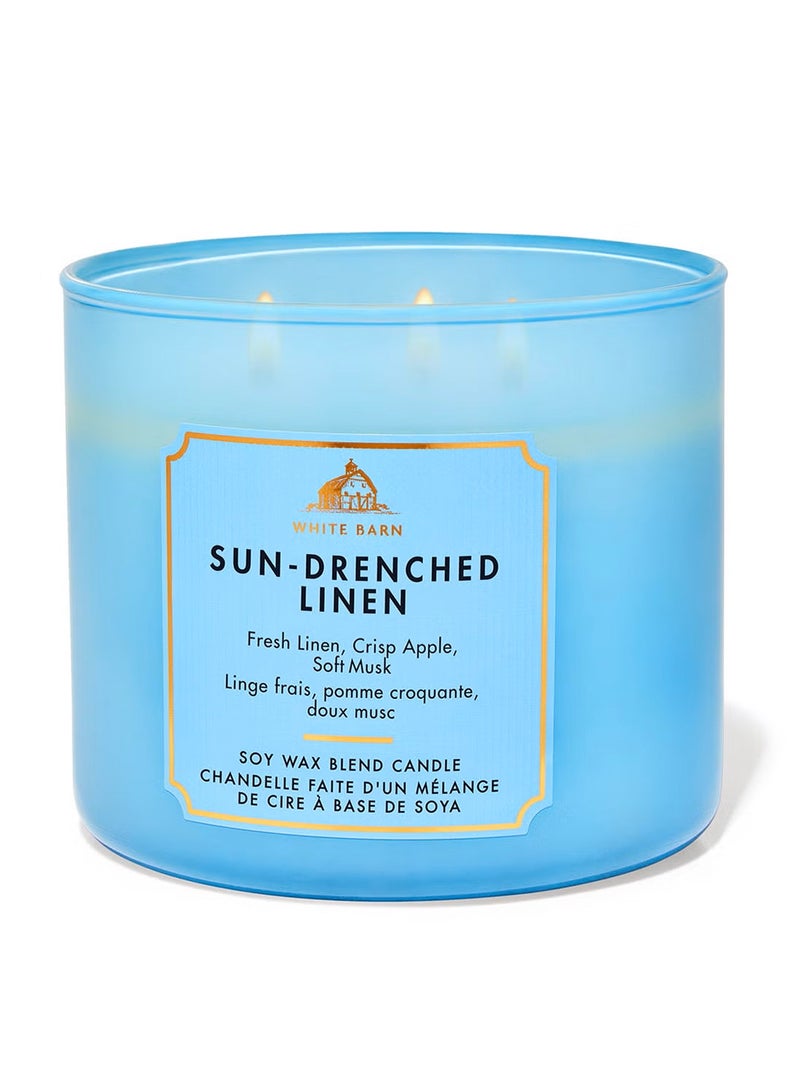 Bath & Body Works Sundrenched linen 3-wick Candle - Image 1