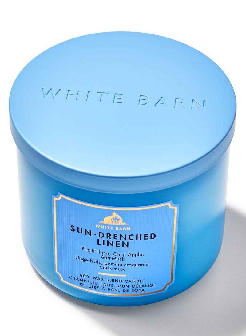 Bath & Body Works Sundrenched linen 3-wick Candle - Image 2