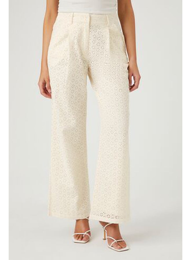 FOREVER 21 Eyelet Wide-Leg Trousers - Image 2