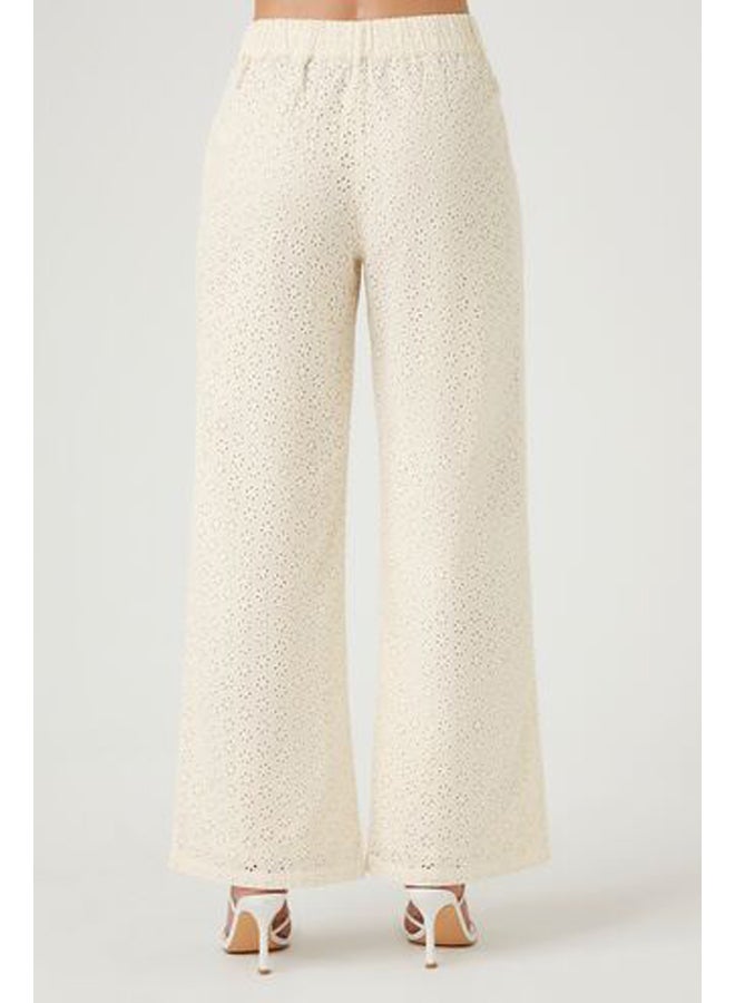 FOREVER 21 Eyelet Wide-Leg Trousers - Image 4