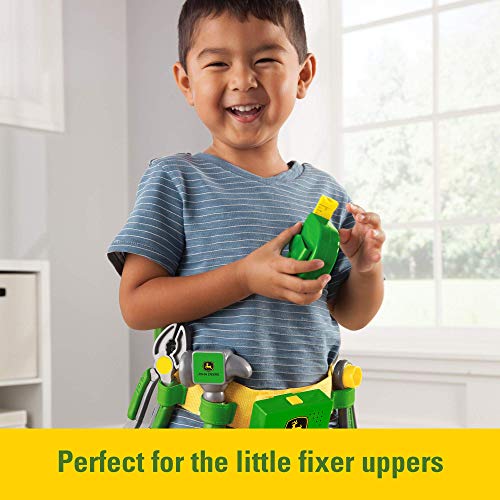 TOMY John Deere Deluxe Talking Toolbelt - 7-Piece Tool Set - Interactive Building Toys - Preschool Toys Ages 2 Years and Up - 7 Count - Image 2