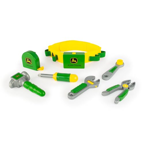 TOMY John Deere Deluxe Talking Toolbelt - 7-Piece Tool Set - Interactive Building Toys - Preschool Toys Ages 2 Years and Up - 7 Count - Image 4