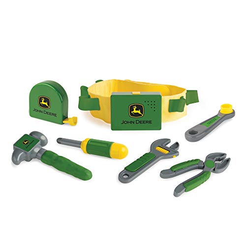TOMY John Deere Deluxe Talking Toolbelt - 7-Piece Tool Set - Interactive Building Toys - Preschool Toys Ages 2 Years and Up - 7 Count - Image 1