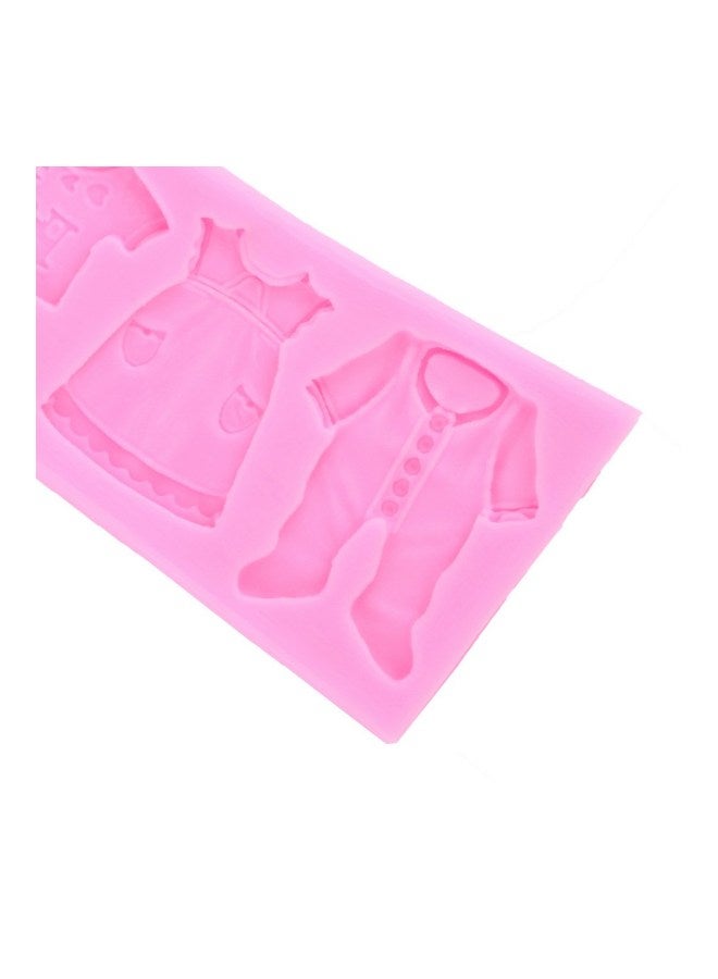قالب فوندان ثلاثي الأبعاد على شكل ملابس وردي 17x6x0.7Ø³Ù†ØªÙŠÙ…ØªØ± - Image 5