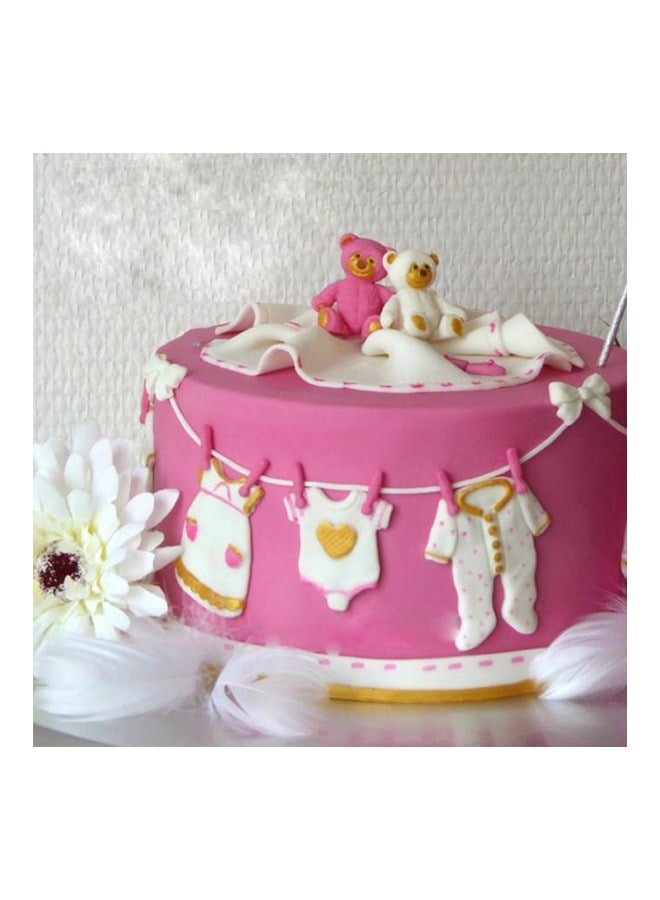 قالب فوندان ثلاثي الأبعاد على شكل ملابس وردي 17x6x0.7Ø³Ù†ØªÙŠÙ…ØªØ± - Image 2