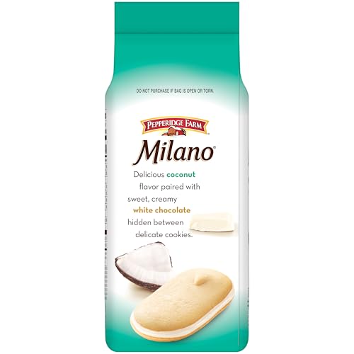 Pepperidge Farm Milano White Chocolate Coconut Flavored Cookies, 7 Oz Bag - Image 4