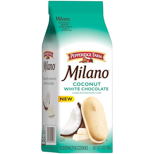 Pepperidge Farm Milano White Chocolate Coconut Flavored Cookies, 7 Oz Bag - Image 5