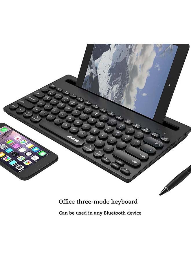 NIBEMINENT 320I Bluetooth Keyboard 79 Keys USB Receiver 2.4G Wireless Technology White - Image 2