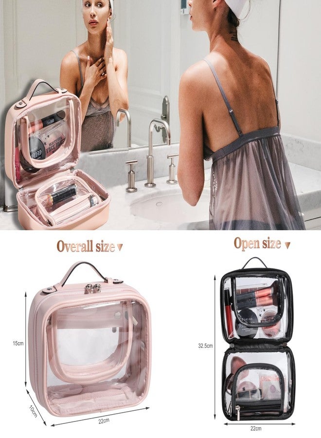 BS Mall BS-MALL Travel Toiletry Bag - Premium Large Capacity, Multiple Compartments, and Durable Design for Your Daily and Travel Needs PINK - Image 2