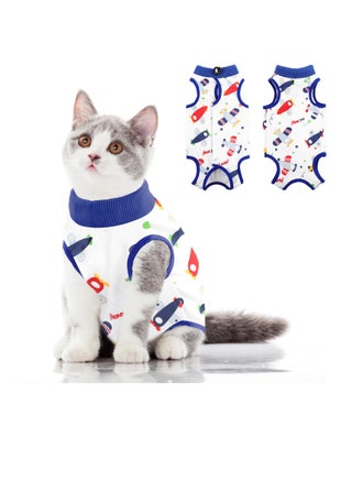 Cat Recovery Suit, Cat Surgery Recovery Suit, Kitten Surgical Full Bodysuit, Cat Onesie for Cats, for Abdominal Wound Protector Anti Licking After Surgery, for Small Male & Female Pets Blue Medium - pzsku/Z8A7CEA0D193A035AEB5CZ/45/_/1706597378/f8161fbf-0fbc-4522-948e-2cc7825267a5