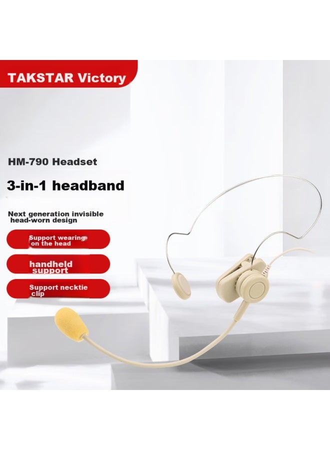 Takstar Hm-790 Detachable Wired Microphone, Head-mounted And Clip-on Handheld, 3-in Multifunctional Invisible Headset Microphone, Specialized For Lavalier Microphones And Earphones Amplifiers - Image 5