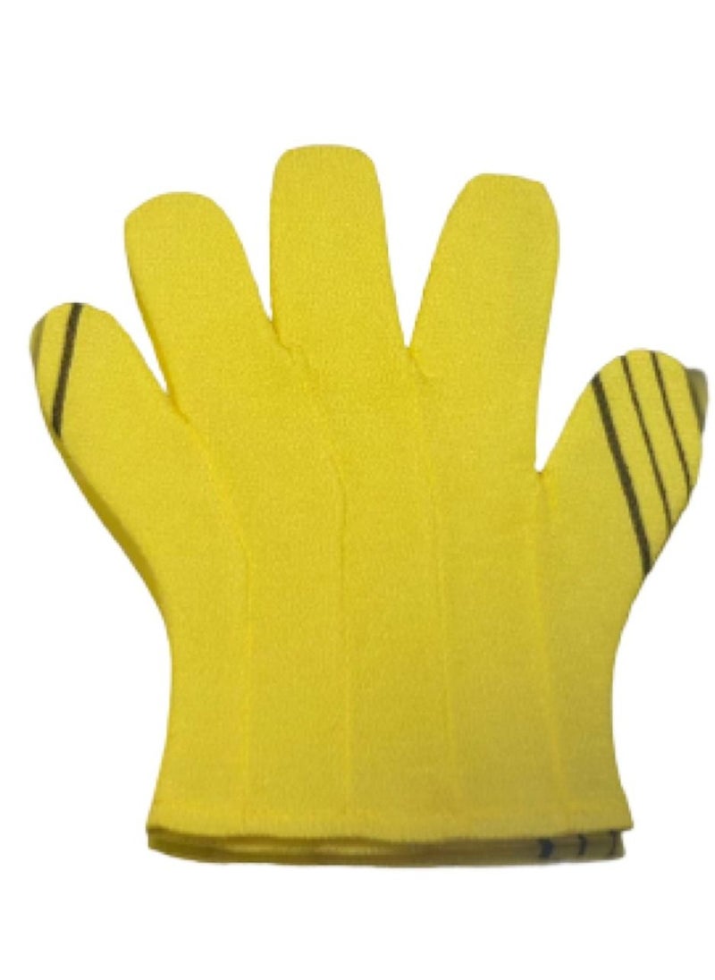 CLOVE Exfoliating Scrub Bath Mitten Yellow 