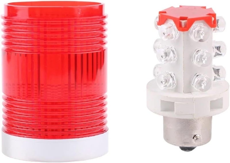 1 Layer 12V 24V 110V 220V Red Green Yellow Industrial Tower Signal Warning Light LGP-205 Indicator Light Steady Light with Sound(Beige,AC 110V) - Image 5