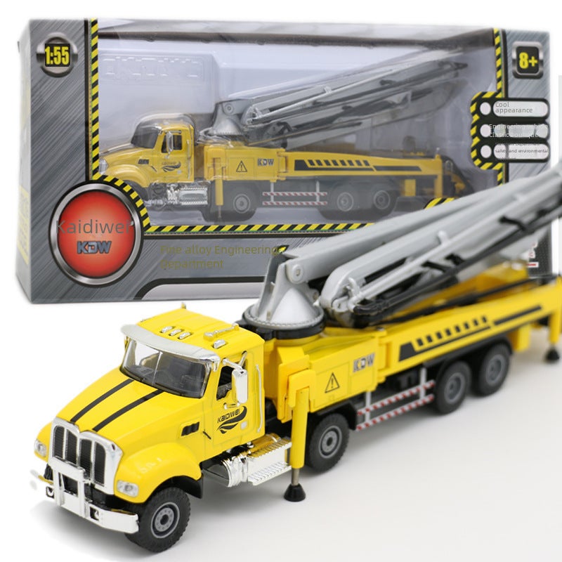 1/55 Alloy Concrete Pump Truck Model Toy 1:55 hardcover concrete pump truck