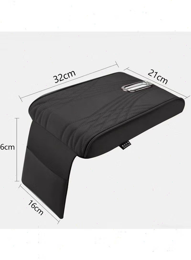 Yoawllty Car Armrest Pad, Heightening Central Control Armrest Box, Universal for All Cars, Soft and Comfortable, Protects from Wear (Memory Foam, Black) - Image 5