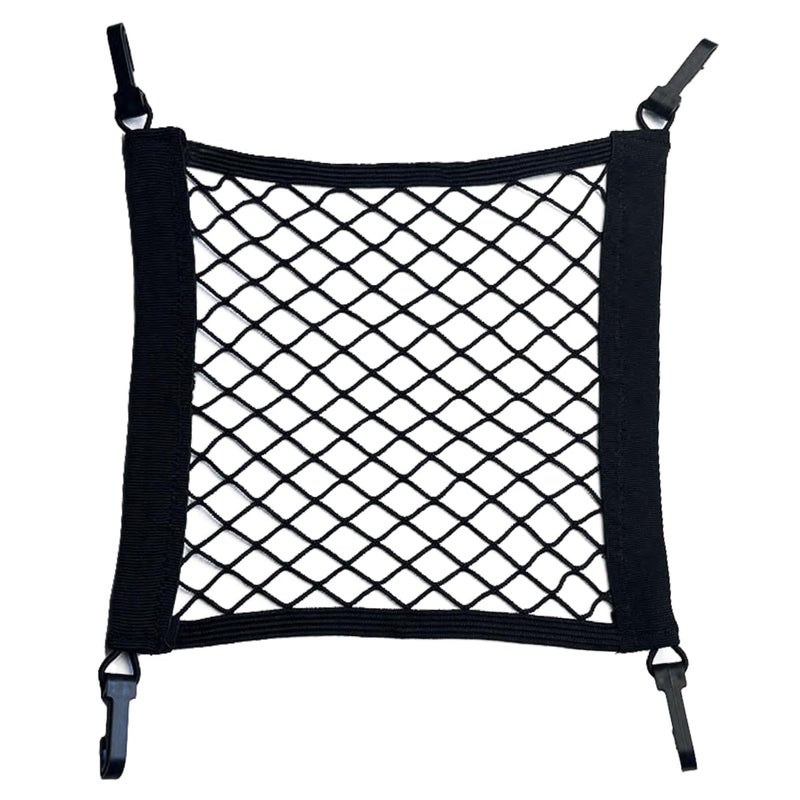XQIGI Motorcycle Helmet Net Elastic Bike Cargo Netting with Thicken Hooks for Helmet Bicycles Tote Basket Luggage 1 Pack - Image 3