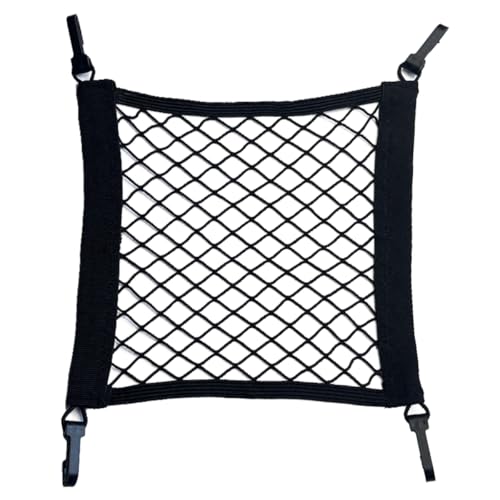 XQIGI Motorcycle Helmet Net Elastic Bike Cargo Netting with Thicken Hooks for Helmet Bicycles Tote Basket Luggage 1 Pack - Image 1