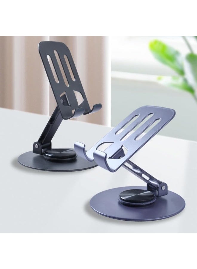 PRO Stand Metal Cell Phone, Multi-Angel Adjustable 360° Rotation Non-Slip Metal Phone Stand Compatible with and All Smartphones - (Dark Gray) - Image 1