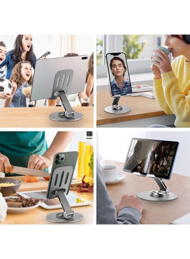 PRO Stand Metal Cell Phone, Multi-Angel Adjustable 360° Rotation Non-Slip Metal Phone Stand Compatible with and All Smartphones - (Dark Gray) - Image 5