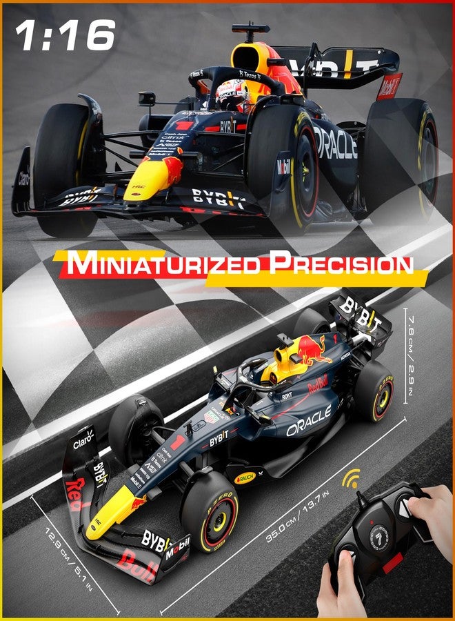 Voltz Toys مجموعة بناء سيارة التحكم عن بعد ريد بول RB19 F1 المرخصة من فولتز تويز، بمقياس 1/16، مع جهاز تحكم عن بعد، نموذج مرخص، 55 قطعة، مجموعات STEM للأطفال والكبار، للأعمار من 8 سنوات فما فوق (ريد بول RB19) - Image 3