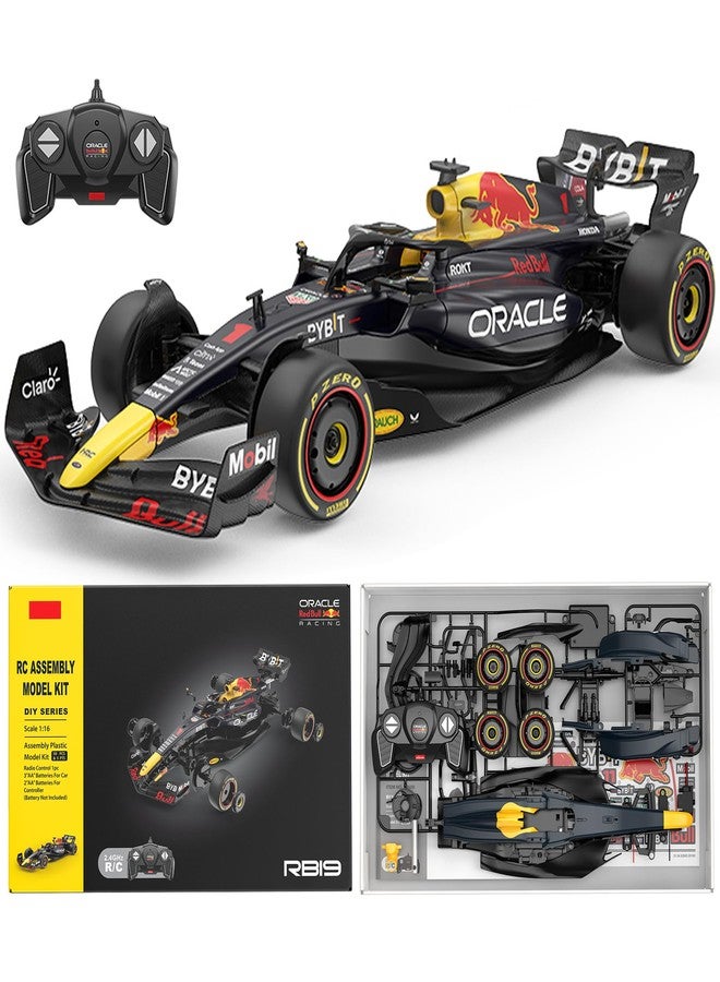 Voltz Toys مجموعة بناء سيارة التحكم عن بعد ريد بول RB19 F1 المرخصة من فولتز تويز، بمقياس 1/16، مع جهاز تحكم عن بعد، نموذج مرخص، 55 قطعة، مجموعات STEM للأطفال والكبار، للأعمار من 8 سنوات فما فوق (ريد بول RB19) - Image 1