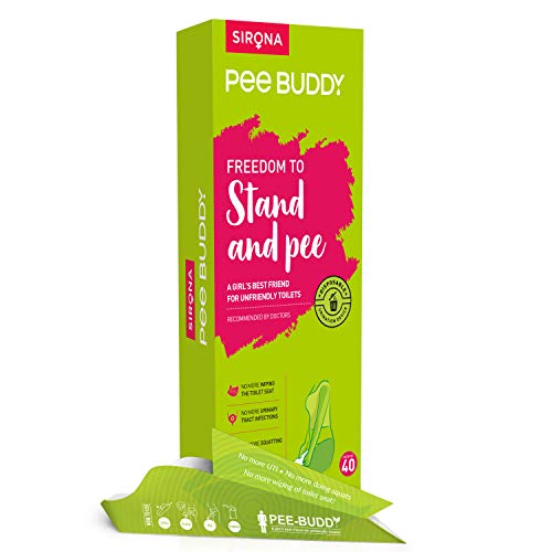 PEE BUDDY 40 Funnels Disposable Female Urination Device for Women | Portable, Leak-Proof Stand and Pee Funnels for Women, Girls| Public Toilets, Travel, Camping, Hiking and Outdoor Activities - Image 1